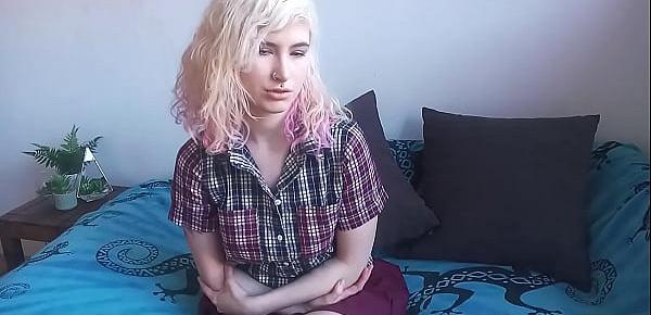  Curious UK Cutie Works Her Hole With a Vibrator